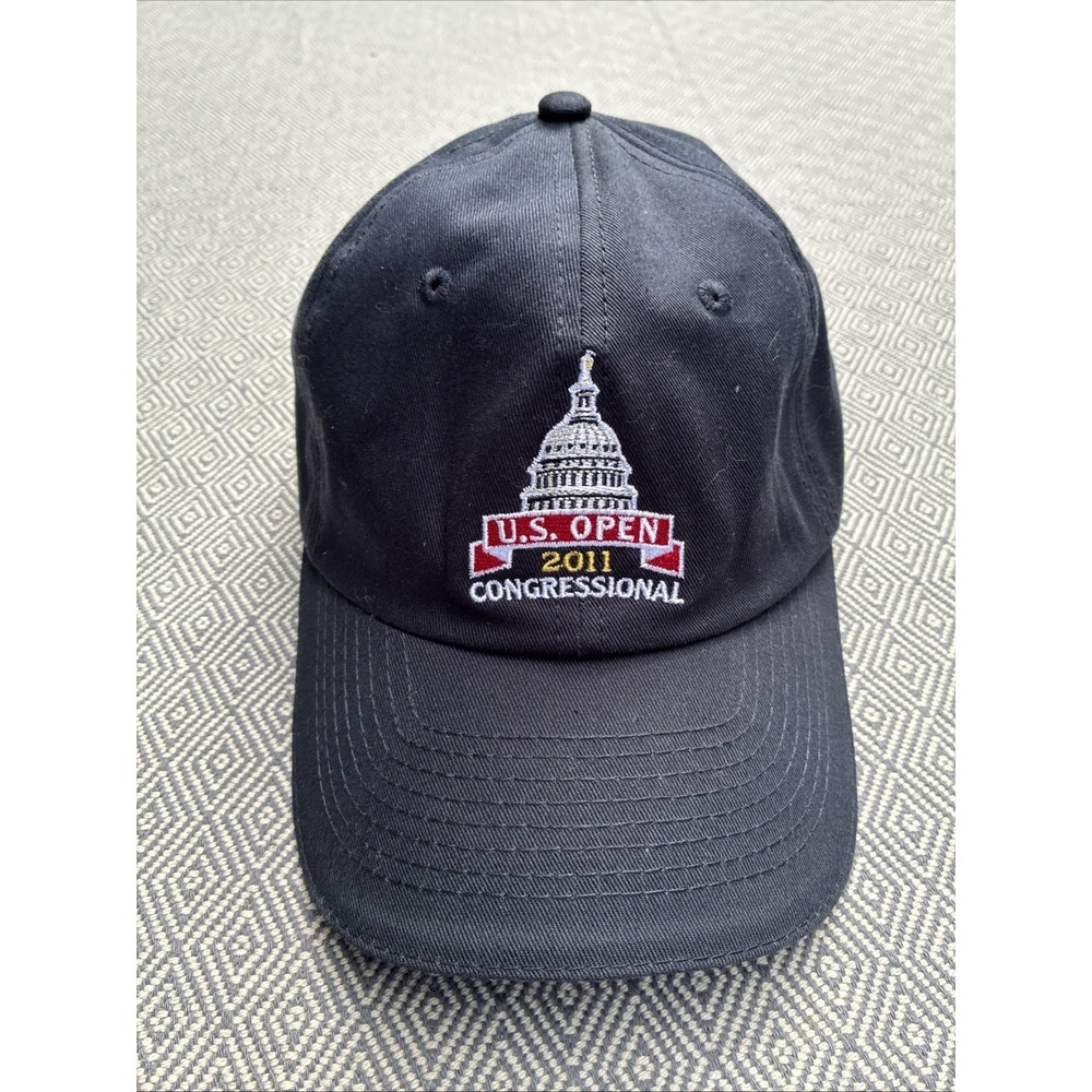 2011‎ US Open Congressional Hat Baseball Golf Cap USGA Member Navy Blue